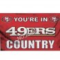 San Francisco 49ers NFL Flag 3x5 FT 100D Poliester Bandera del Pais bandera, flag