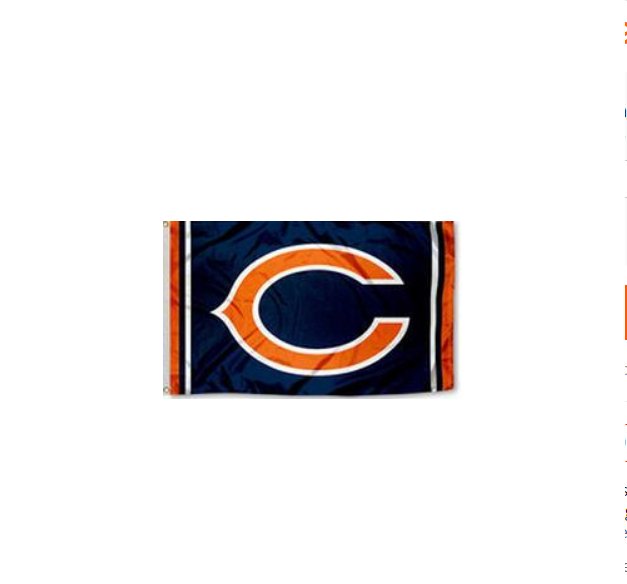 Chicago Bears USA Team Logo NFL Premium Team Football Flag 3X5FT