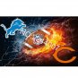 Water VS Frie Chicago Bears VS New England Patriots flag 3x5ft 100D polyester banner