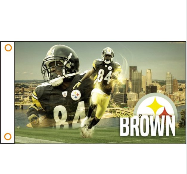 Pittsburgh Steelers Flag 3ft x 5ft Polyester NFL Banner Flying Custom flag 90x150cm 034
