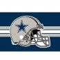 Dallas Cowboys Helmet bandera con lineas de 90x150 cm poliester 3x5ft 2 Anillos de Metal