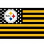 Pittsburgh Steelers USA star stripe NFL Premium Team Football Flag 3 X 5FT flag
