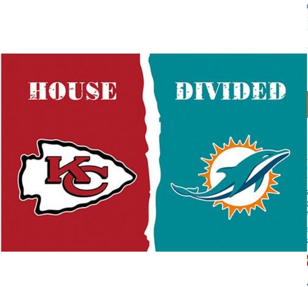 Kansas City Chiefs VS Miami Dolphins 3ftx5ft banderas Bandera 100D