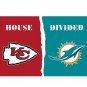 Kansas City Chiefs VS Miami Dolphins 3ftx5ft banderas Bandera 100D