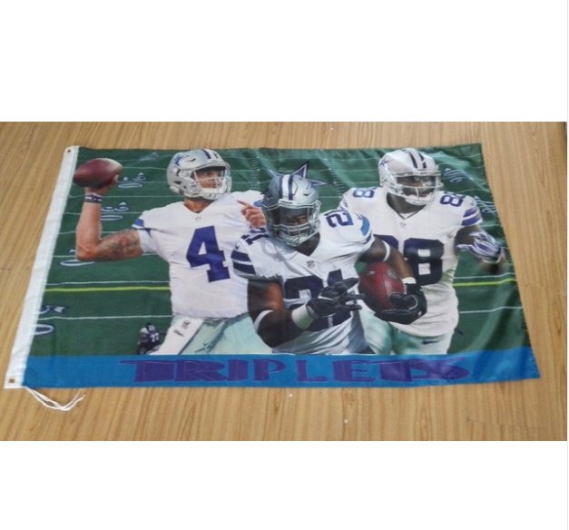Dallas Cowboys logo vertical Flag 3X5FT NFL banner 90x150 cm 100% Polyester 166