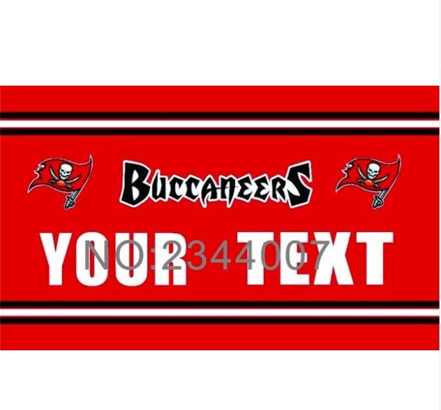 Los piratas Custom Your Text Flag 3ft x 5ft Polyester NFL Team Banner Flying Size No.4 150* 90cm