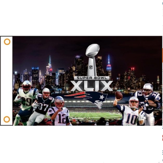 new england patriots Flag 3ft x 5ft Polyester NFL Banner 90x150cm 315