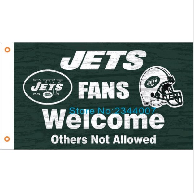 New York Jets Flag 3ft x 5ft Polyester NFL Banner Flying Custom flag 90x150cm 364