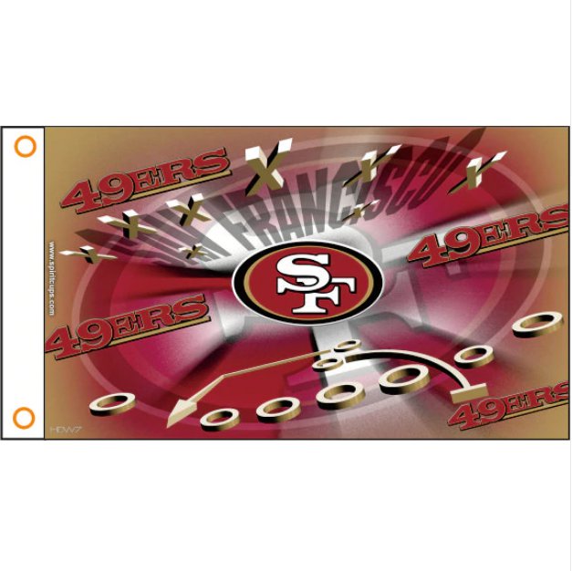 san francisco 49ers flag 3X5FT bandera 90 x 150 cm 100% Polyester NFL banner 306