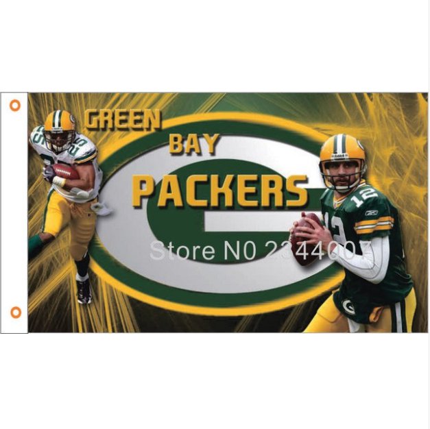 Green Bay Packers Flag 3ft x 5ft Polyester NFL Banner Flying Custom flag 90x150cm 115