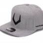 High quality grey wool snapback 3D pierced embroidery hip hop cap flat bill baseball cap men+women