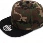 Camouflage snapback polyester cap blank flat camo baseball cap with no embroidery