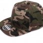 Camouflage snapback polyester cap blank flat camo baseball cap with no embroidery