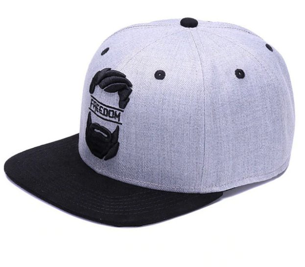 Original snapback cap men flat brim bone baseball caps embroidery mustache mens hat cool hip hop