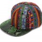 Artificial snake skin brim mens snapback cap womens hip hop  flat bill baseball cap for men+ women