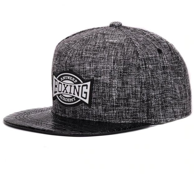 Quality linen cotton mens snapback cap rubber patch hiphop pu crocodile skin flat baseball cap
