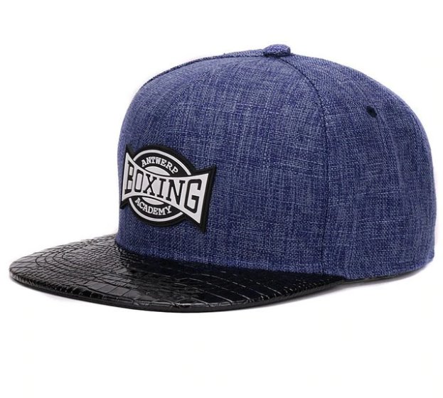 Quality linen cotton mens snapback cap rubber patch hiphop pu crocodile skin flat baseball cap