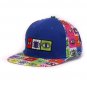 Cotton 6 panels snapback eyes embroidery and printed flat bill men baseball cap hip hop hat+cap
