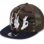 camouflage flat brim baseball caps summer sun hats mesh hip hop snapbacks 3D AK