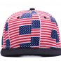 Drop shipping USA Flag snapbacks caps casual hip hop hats boys Rap Adjustable printing