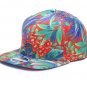 Fashion flowers baseball caps for women casual snapback cap 6panels bone gorras printing flat brim