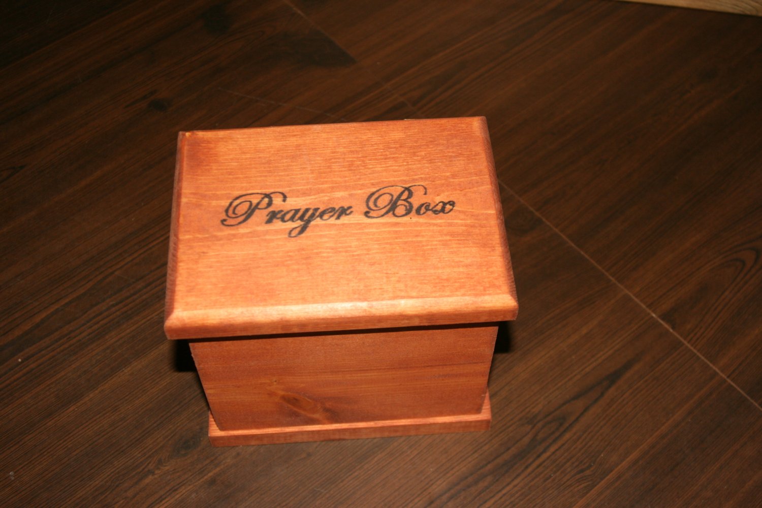 Unique Personalized Hand-Made Wooden Prayer Box// keepsake box 2