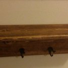 Unique Handmade Wooden Shelf with coat hooks