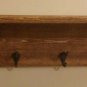 Unique Handmade Wooden Shelf with coat hooks