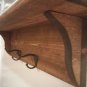 Unique Handmade Wooden Shelf with coat hooks
