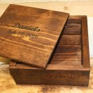 Unique Personalized Hand Made Wooden Anniversary Box / Wedding Box / Jewelry Box / Keepsake Box