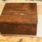 Unique Personalized Hand Made Wooden Anniversary Box / Wedding Box / Jewelry Box / Keepsake Box