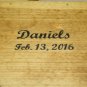 Unique Personalized Hand Made Wooden Anniversary Box / Wedding Box / Jewelry Box / Keepsake Box