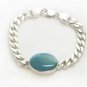 Pure 925 Solid Sterling Silver Real Firoza turquoise Salman Khan Men Bracelet