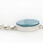Pure 925 Solid Sterling Silver Real Firoza turquoise Salman Khan Men Bracelet