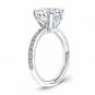 Solid 14K White Gold Engagement Rings 2.30Ct Diamond Womens Wedding Band D/VVS1