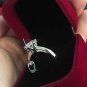 Solid 14K White Gold 2 Carat D VS1 Enhanced Diamond Engagement Ring Round Cut