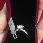 Solid 14K White Gold 2 Carat D VS1 Enhanced Diamond Engagement Ring Round Cut