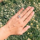 Wedding Engagement Ring 14K White Gold Over Women Round VVS1 Diamond 2.00 Ct