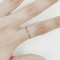 Diamond Bezel Chain Ring | Chain Diamond Ring | Minimalist Jewelry