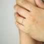 Diamond Bezel Chain Ring | Chain Diamond Ring | Minimalist Jewelry