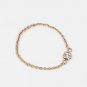 Diamond Bezel Chain Ring | Chain Diamond Ring | Minimalist Jewelry