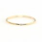 14K Solid Gold Diamond Band Ring | Minimalist Jewelry