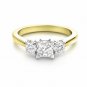 2.00 Ct Princess Cut Solitaire Diamond Engagement Wedding Ring 14K Yellow Gold