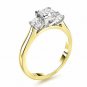 2.00 Ct Princess Cut Solitaire Diamond Engagement Wedding Ring 14K Yellow Gold
