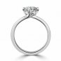 Solid 14K White Gold 1.50 Ct Princess Diamond Engagement Wedding Rings Size 6 7