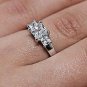 2ct Princess Cut Solitaire Diamond Engagement Ring 14kt White Gold Finish