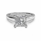 2.00Ct Diamond Engagement Ring White Gold Finish Size 6 VVS1/D Princess Cut