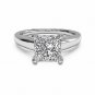 2.00Ct Diamond Engagement Ring White Gold Finish Size 6 VVS1/D Princess Cut