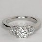 2ct round d vvs1 diamond solitaire engagement wedding ring 14k white gold over
