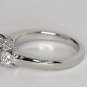 2ct round d vvs1 diamond solitaire engagement wedding ring 14k white gold over